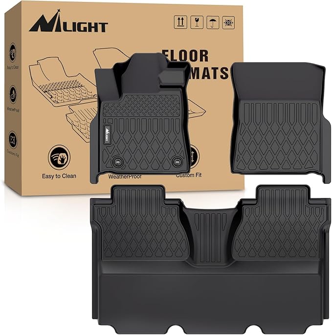 Nilight TPE Floor Mats for Toyota Tundra CrewMax Cab 2014 2015 2016 2017 2018 2019 2020 2021 All Weather Custom Fit Heavy Duty Floor Liners