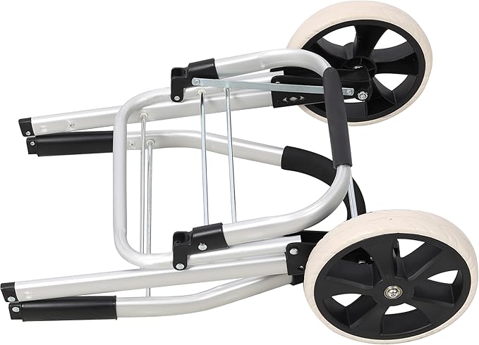 【LuckyNote】 Shopping Trolley with Wheels,Trolley Black Foldable Shopping Cart,Removable Shopping Oxford Waterproof Bag (Blue)