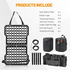 Tactical Truck Organizer with MOLLE Panel and 3 Storage Bags - Modular Tailgate Panel Vehicle Seat Cover