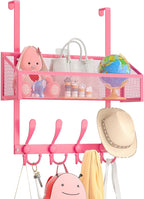 Kaiferty Over The Door Hooks Organizer, Coat Rack Over The Door Storage Hanger Towel Rack, Back of Door Storage Organizer for