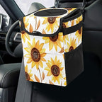 Car Trash Can – Multi-Purpose, Lightweight and Portable with Durable Water-Resistant Coating, No Installation Required, Practical and Ample Capacity, Variety of Colors.Beautiful Sunflower
