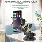 leepiya Phone Mount for car, 360° Adjustable Dashboard Windshield Car Phone Holder Mount, Ultra-Durable Metal,car Mount for Camera vlogging, Car Phone Mount for iPhone Samsung All Smartphones