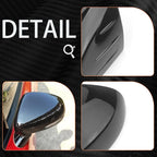 Glossy Black ABS Car Exterior Mirror Cover Side Rearview Mirror Cover Mirror Protective Caps Compatible with Kia Stinger 2017-2024 Accessories