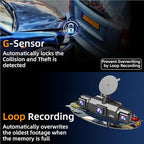 4 Channel Dash Cam Front and Rear Cabin, 360° Dash Camera ，Night Vision 8 IR Lamps Dash Camera for Cars, 5G WiFi for Download