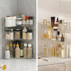 INVSSENE Corner Bathroom Countertop Organizer, Vanity Trays for Counter, Makeup Organizers, Perfume Tray, Kitchen Spice Rack,