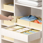DIMJ Drawer Organizer Clothes - 18 Pack Closet Drawer Organizer Bins for Baby Clothes Storage, Fabric Dresser Organizer for N