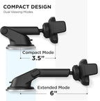 iOttie Easy One Touch Mini Dash & Windshield Car Mount Phone Holder || iPhone Xs Max R 8 Plus 7 Samsung Galaxy S10 E S9 S8 Plus Edge, Note 9 & Other Smartphones