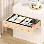DIMJ Drawer Organizers Clothes, Set of 16 Dresser Organizer Bins, Fabric Closet Organizers and Storage, Shallow Drawer Divide