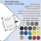 LCD Parking Sensor Kit - Displays Data on Original Screen, Easy Rear Installation, Compatible with All Camera Formats (AHD, C