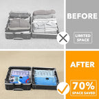 SpaceAid Travel Vacuum Bags for Luggage with Electric Pump, 27 Pack Vacuum Seal Bags for Clothing Travel, Space Saver Compres