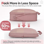 Veken 11 Set Compression Packing Cubes for Travel Essentials,Compressible Expandable Large Luggage Suitcase Organizer Bags fo