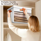 Homsorout Large Storage Bins with Lids - 6 Pack Foldable Decorative Organizers with Clear Windows & Handles, Cube Storage Org