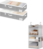 Underbed Storage Organizer with Hanging Closet Organzier