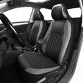 AUTOFAN Premium Universal Pu Leather Car Seat Covers - Front Seats, Airbag Safe, Water-Resistant Durable Vinyl, Fits 95% of C