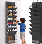 VERONLY Over the Door Shoe Organizer, Hanging Shoe Rack for Closet with 16-20 Pairs Capacity, Foldable Storage for Shoes, Boo