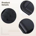 Car Visor Organizer, Multi-Functional Sun Visor Organizer, Black PVC Compact Design, Includes Pocket for Documents, Glasses Holder, Ideal for Most Vehicles