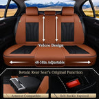 FLORICH Rear Seat Covers Leather Car Seat Covers Waterproof Back Seat Cover Automotive Seat Covers Universal Seat Cushion Pro
