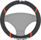 FANMATS NFL Unisex-Adult Embroidered Steering Wheel Cover