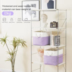 Large Storage Baskets- 16x12x12 inch Storage Bins for Shelves and Closet Organizing, Foldable Fabric Bin for Home Organizatio