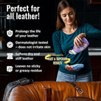 Leather CPR Cleaner & Conditioner 18oz - Cleans, Conditions, Restores & Protects Leather Furniture, Handbags, Car Seats, Inte