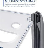 FrostGuard Scrape Buddy Car Ice Scraper Scrape with a Smile - Quickly Remove Frost, Ice and Snow from Your Vehicle Windows and Wiper Blades - Acrylic with Comfort Neoprene Sleeve - Clear Frost