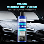 Medium Cut Polish - 17.6 Bottle for Swirl Marks & Light Scratch Removal - Safe Car Paint Polishing Compound - Use by Dual Action Polisher or Hand - All Clear Coats