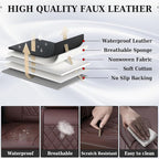 Coverado Front Seat Covers, Car Seat Covers Front Seats, Luxury Faux Leather Seat Covers for Cars, Car Seat Protector Waterpr