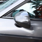 Voodonala for Challenger ABS Carbon Fiber Rearview Mirror Cover Side Mirror Trim Shell Cover Decoration Trim for 2009-2026+Dodge Challenger Exterior Accessories,10pcs