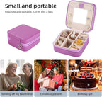 KElofoN Travel jewelry case Travel jewelry box Travel Jewelry Organizer Small Jewelry Organizer Box for Girls Women with Mirr