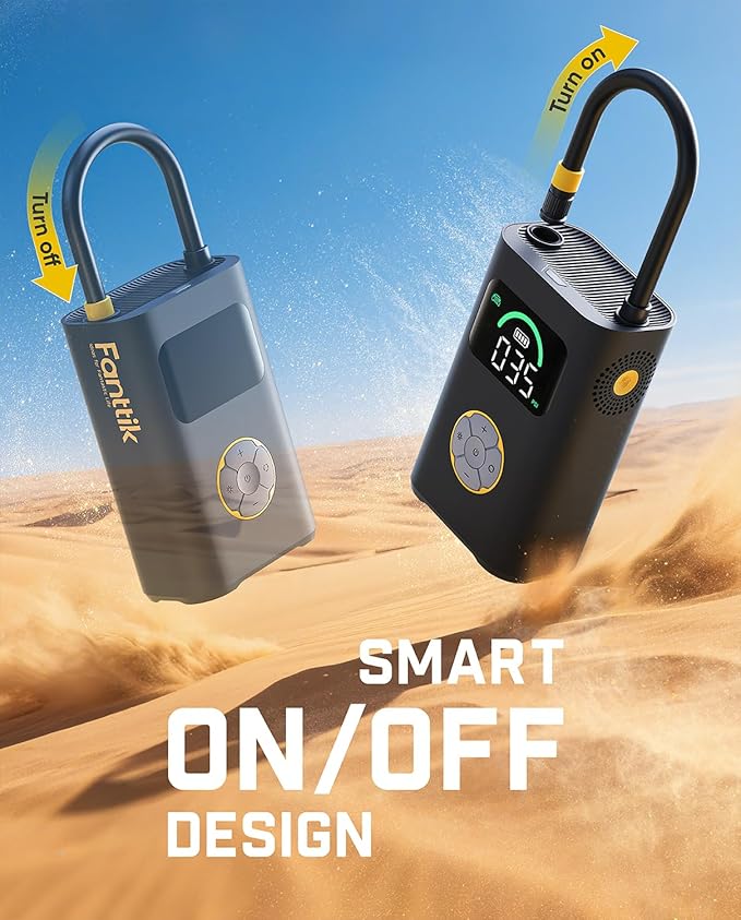 Fanttik X10 Pro Max Tire Inflator for SUV, 36s Fast Inflate Portable Air Compressor with Presta and Schrader Valve, 150PSI Cordless Air Pump with Powerful Battery for Cars, Motorcycles, Bikes, Balls