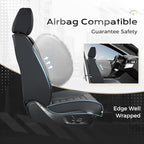 Coverado Car Seat Covers Full Set, Seat Covers for Cars, Front Seat Covers and Back Seat Cover Waterproof Leather Automotive 