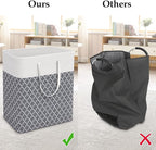 StorageRight Laundry Basket Hamper Large Collapsible Laundry Hamper with Easy Carry Handles，Freestanding Clothes Hampers for 
