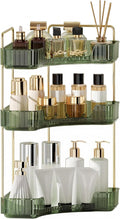 YCIA&DONE Corner Bathroom Counter Organizer, Makeup Organizer for Vanity, Skincare Cosmetic Perfume Tray, Corner Countertop S