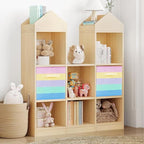 ShellKingdom Foldable Fabric Storage Cubes And Cloth Organizer Drawer For Closet And Toys, 2 Pack (Rainbow)