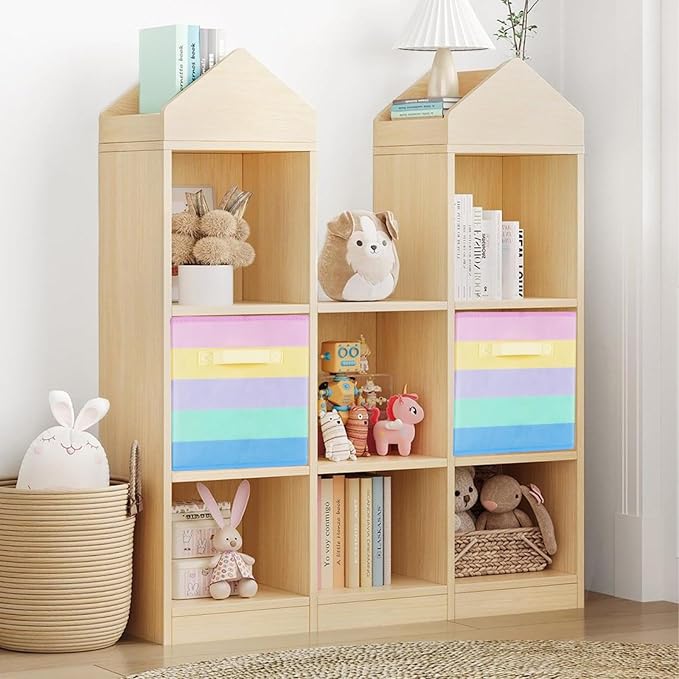 ShellKingdom Storage Bins, Foldable Fabric Storage Cubes And Cloth Storage Organizer Drawer For Closet And Toys Storage, 6 Pa