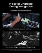 Anker Prime MagSafe Car Mount Charger, Qi2 25W Certified Wireless Car Charger with TEC Cooling, Strong Magnets, Air Vent Mount for iPhone 17-12 Series (Check Vent Compatibility, Includes 60W Adapter)