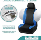 Skechers Car Seat Covers,Leather Seat Covers with GOGA Mat Technology,Waterproof Car Seat Covers Front Seats,Airbag Compatibl