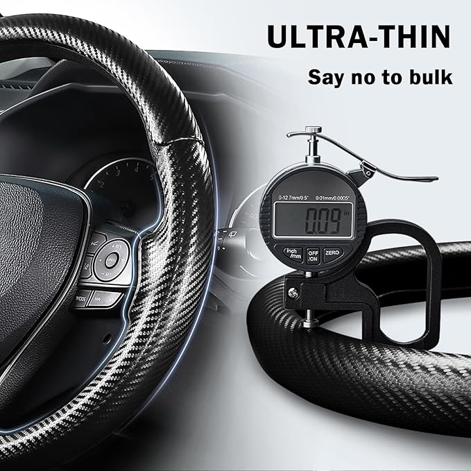Fit for Toyota Steering Wheel Cover, Car Steering Wheel Cover for Toyota Corolla(2020-2026) Rav4(2019-2025) Camry(2018-2024) Venza(2021-2024) Avalon(2019-2022) Accessories (Matte Black)