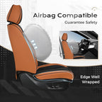 Coverado Car Seat Covers Full Set, Seat Covers for Cars, Black Car Seat Covers Front Seats and Back Car Seat Protector Waterp