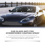 Water Repellent Car Windshield,Hydrophobic Spray,Automotive Window Glass Cleaner Ceramic Vidrio Coating Reatment -Anti Fog & 