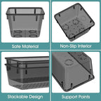 WOWBOX 25 PCS Plastic Drawer Organizer Set, Desk Drawer Divider Organizers and Storage Bins for Makeup, Jewelry, Gadgets for 