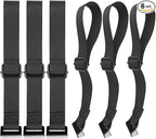 Car Rooftop Cargo Tie Down Hook Straps,Adjustable Roof Cargo Carrier Straps for Car Roof Bag,No Roof Rack Required,6Pcs