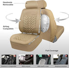 CAR PASS Neoprene Waterproof Seat Covers Full Sets, Wetsuit Car Seat Covers 5 Seats Universal Fit for Vans, Truck, SUV, 3D Ty