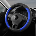 Skechers Steering Wheel Cover Memory Foam,Luxury Leather Steering Wheel Covers,Universal Anti-Slip Fit 14" 1/2-15" Car Wheel 