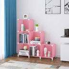 HOMIDEC 6-Cube Storage Shelf, Storage Bookcase Bookshelf with Metal Hammer, Storage Cubes Organizer Cabinet for Kids, Closet,