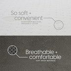 Milliard Full Tri Folding Mattress with Washable Cover, Full Size (75 inches x 52 inches x 4 inches)