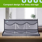 Unjumbly Baseball Hat Rack, 24 Pocket Over-The-Door Hat Organizer with Clear Deep Pockets to Display Baseball Caps Collection