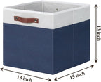 Temary Cube Storage Bins 4Pack Foldable Cube Baskets for Clothes Shelf Storage Basket with Handles, Storage Box Fabric Storag