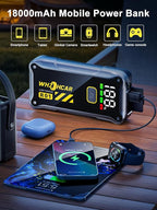 Car Jump Starter,12V 4000A Car Battery Jump Starter (9.0 Gas/7.5L Diesel) Fast Charging Portable Battery Pack with LCD