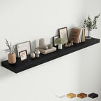Fun Memories 72 Inch Fireplace Mantel Shelf, 12 Inch Deep Shelves for Display & Wall Storage, Rustic Wood Wall Shelf, Extra L